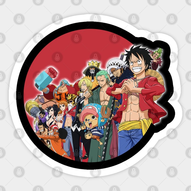 mugiwara crew Sticker by Sparkledoom